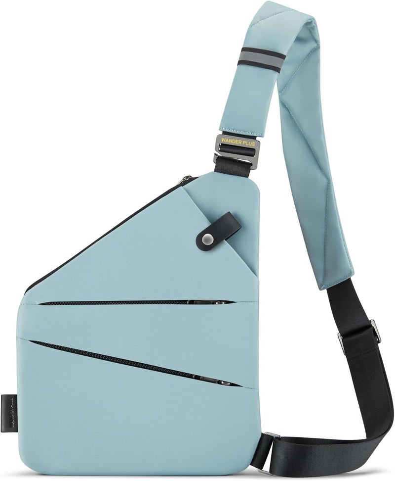 WANDER PLUS ® Anti Theft Crossbody Travel Bag for Women Men, Multi-Pocket Crossbody Bag, Slim Sling Bag with Adjustable Strap - Image 1